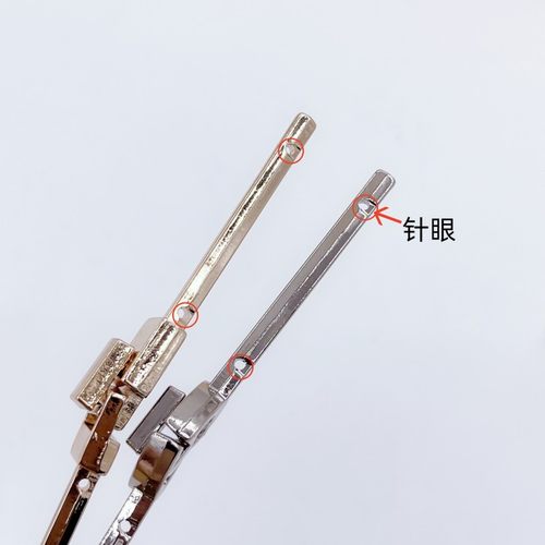 合金一字锁扣新中式盘扣西服大衣衬衫金属对扣拧扣转扣服饰领扣钮 - 图3