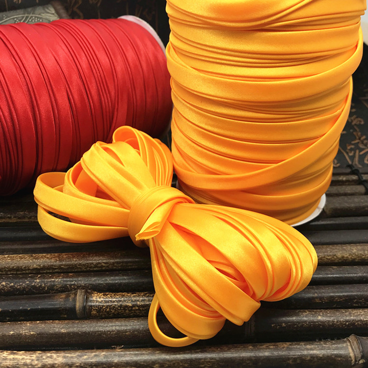 包边条压边条盘扣手工免烫缎面色丁仿真丝带旗袍布料镶边滚边辅料 - 图3