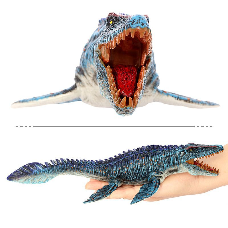 仿真动物模型海王沧龙侏罗纪恐龙霸王龙海洋生物认知摆件儿童玩具 - 图1