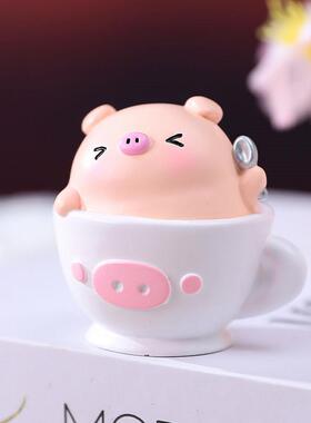 抖音新品猪事可乐猪摆件卡通潮玩手办学生收藏公仔桌面礼品