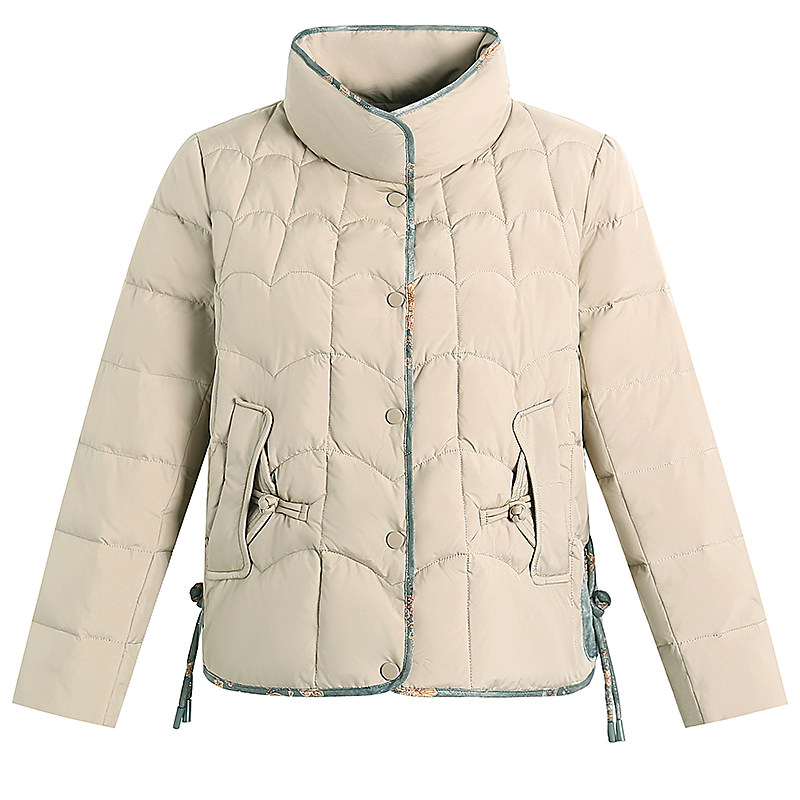 中老年羽绒服女短款2025新款高贵洋气妈妈冬装白鸭绒加厚保暖外套,淘宝优惠券,粉丝福利购,淘宝优惠卷
