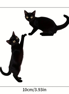 活泼的猫咪开关金属适用于卧室浴室厅家居配件开关角落美学装饰