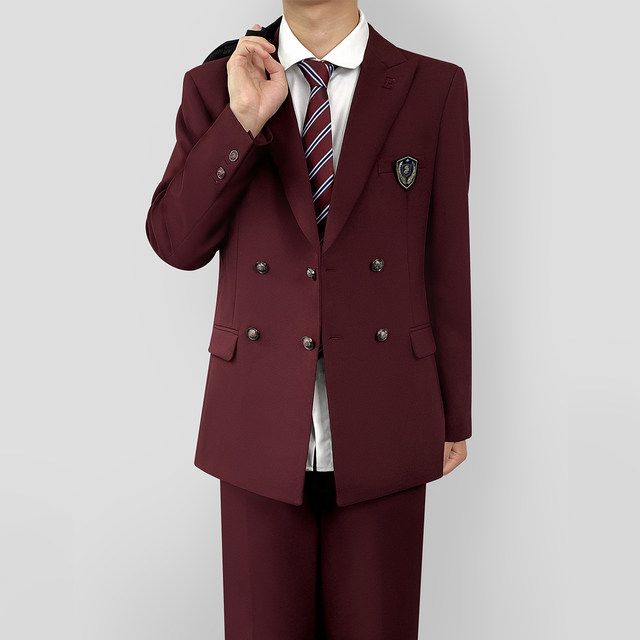 ລຸງ Kimura ເສື້ອກັນຫນາວ burgundy embroidered ຍີ່ປຸ່ນ
