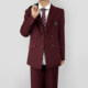 ລຸງ Kimura ເສື້ອກັນຫນາວ burgundy embroidered ຍີ່ປຸ່ນ
