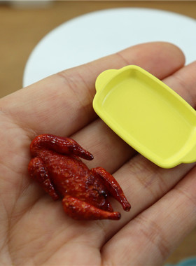 12分微缩厨房超市食玩烤鸡娃娃屋