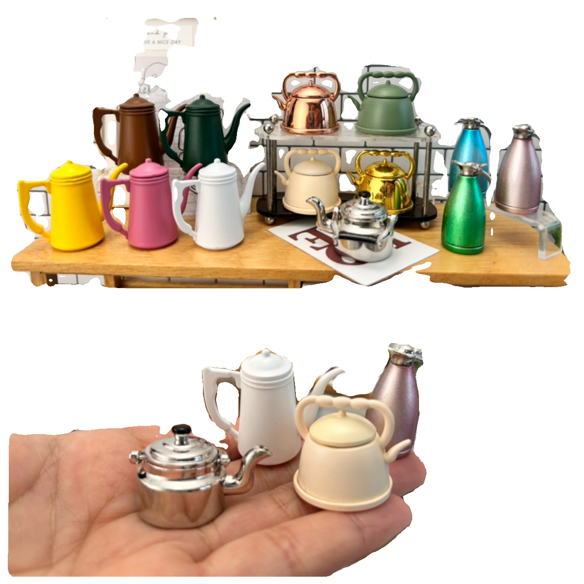 迷你水壶  复古茶壶 保温壶 烧水壶娃娃屋厨房模型摆件拍摄道具,淘宝优惠券,粉丝福利购,淘宝优惠卷