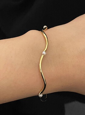 天然淡水珍珠手链女轻奢小众