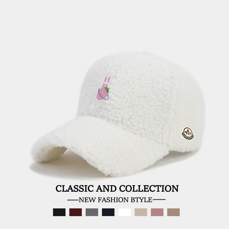 【特价秒杀】蒙口钢琴羊羔毛棒球帽男女款保暖百搭鸭舌帽毛绒帽子,淘宝优惠券,粉丝福利购,淘宝优惠卷