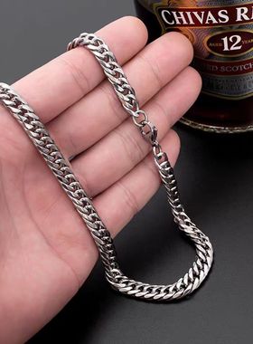 欧美嘻哈男士钛钢项链男女