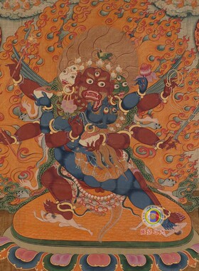 原尺寸西藏密宗本尊马头金刚唐卡