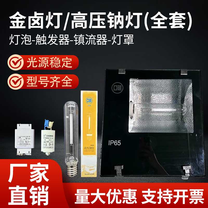 金卤灯150W250W400W1000W高压钠灯TG168投光灯MDK厂房探照灯ZY73