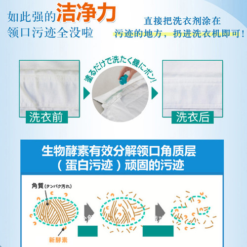 日本原装KAO花王洁霸高渗透酵素洗衣液*抗菌强力消臭去除顽固污渍 - 图0