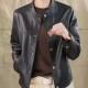 Jacket ຫນັງ Retro Collarless ສີດໍາຂອງແມ່ຍິງ 2026 ດູໃບໄມ້ລົ່ນແລະລະດູຫນາວ 2026 ຄົນອັບເດດ: ເສື້ອຫນັງຄົນອັບເດດ: ແບບສະບາຍອະເນກປະສົງ