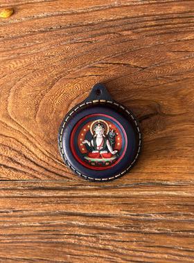 大势至菩萨立体唐卡擦擦佛项链