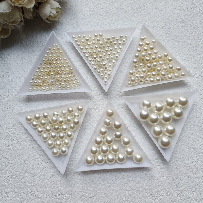 ABS仿珍珠散珠无孔混装diy材料圆珠子米白色手工制作饰品配件D58,淘宝优惠券,粉丝福利购,淘宝优惠卷
