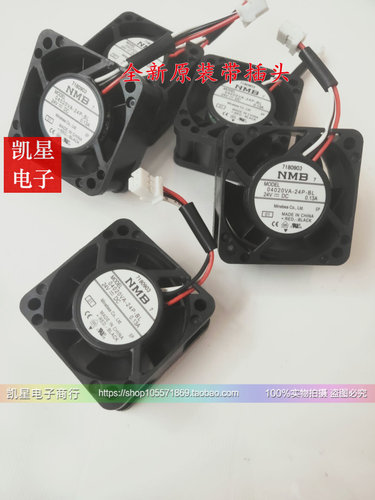 原装NMB 4CM安川变频器变04020VA-24P-BL 4020 24V 0.13A散热风扇 - 图2