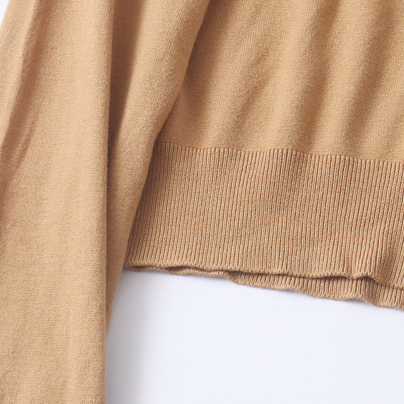 NN6560 Foreign Trade European and American Single Women's Knitted Sweater Autumn and Winter New Round Neck Pullover Versatile Fashion Sweater