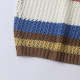 J5124 ການຄ້າຕ່າງປະເທດແມ່ຍິງ sleeveless Hollow Knitted Vest Summer ຮູບແບບໃຫມ່ Round Neck Breathable Color Matching Loose Vest