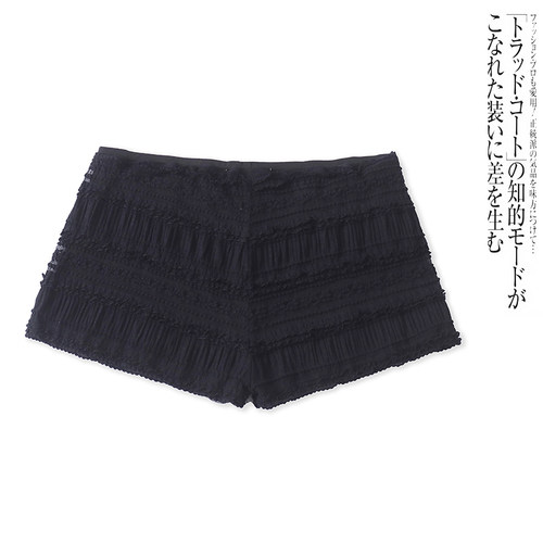 C8895外贸欧美单女士短裤夏季新款松紧腰蕾丝花边防走光打底裤 - 图3