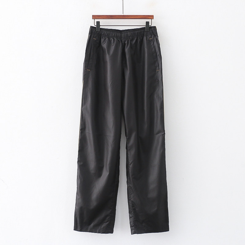 外贸日单情侣款休闲运动裤四季款学院风松紧腰宽松透气速干直筒裤