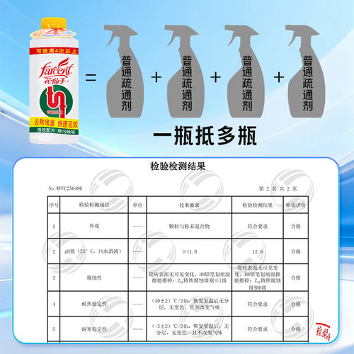 farcent花仙子管道疏通剂强力溶解厨房油污马桶下水道疏通堵塞剂 - 图2