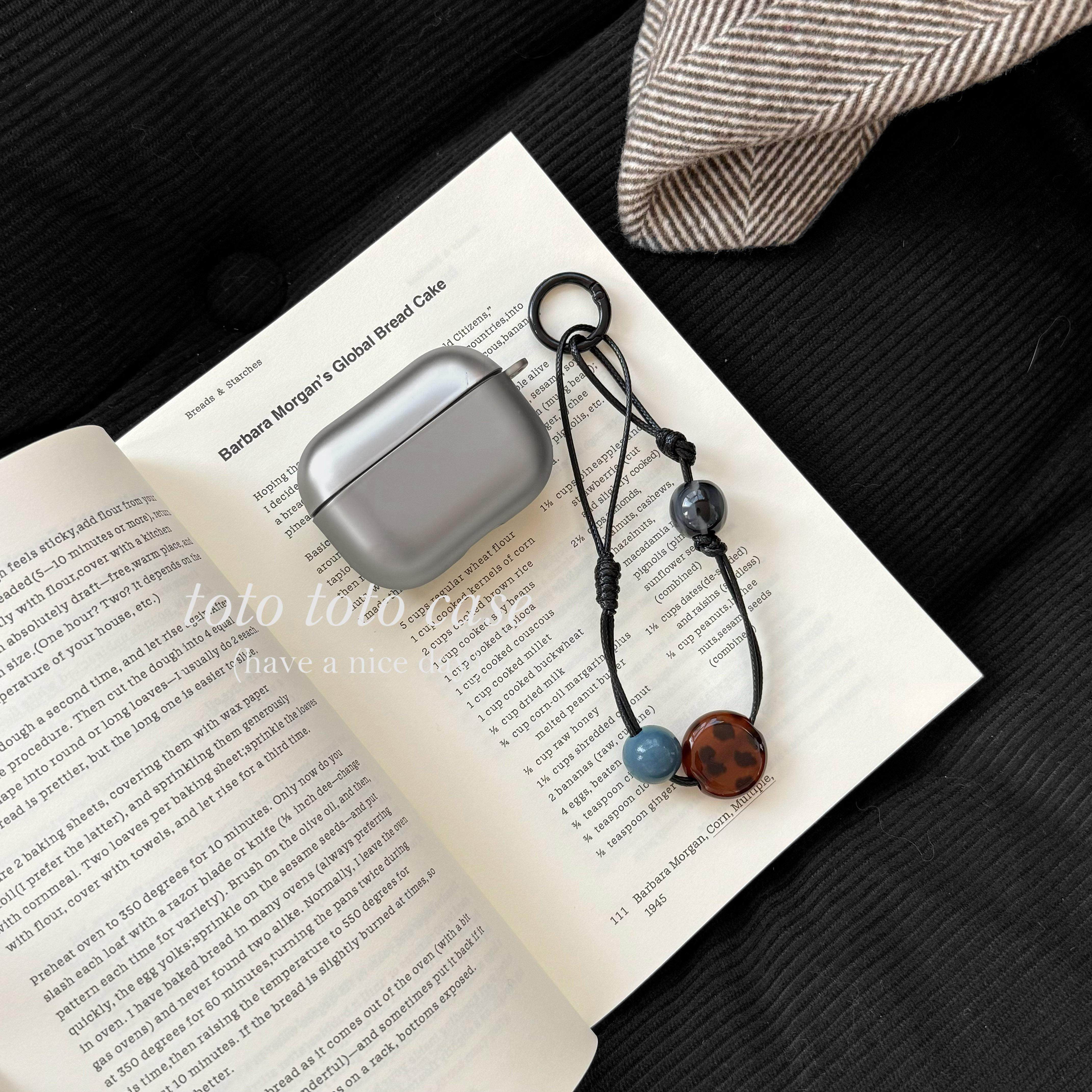 高级感电镀银色Airpodspro2/3耳机壳适用苹果3代无线蓝牙耳机保护套airpods2小众珠子挂件苹果4代磨砂防摔壳,淘宝优惠券,粉丝福利购,淘宝优惠卷