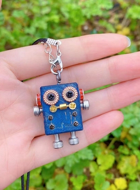 无事仔木小魔手工木质朋克机器人DIY情侣亲子手作材料包