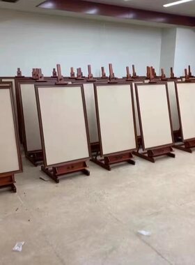 成都画架展板落地式榉木写真海报