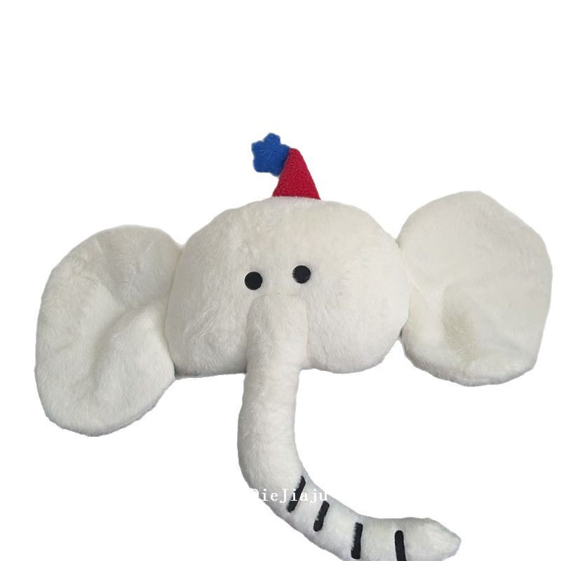 Elephant pillow cute plush toy home sofa pillow office cushion bedside backrest bay window decoration