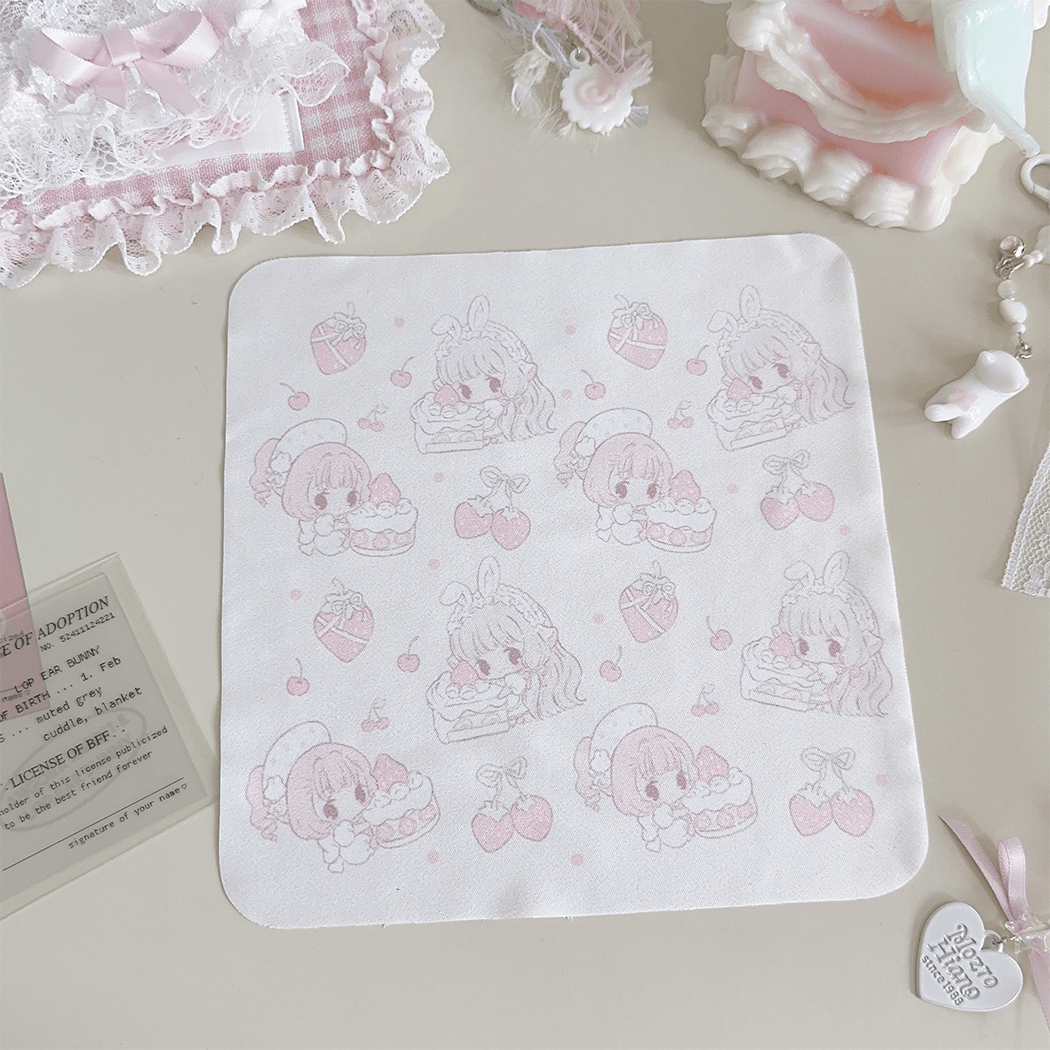 小叽茶话会少女原创设计眼镜盒眼镜布粉色可爱近视收纳盒子小天使,淘宝优惠券,粉丝福利购,淘宝优惠卷