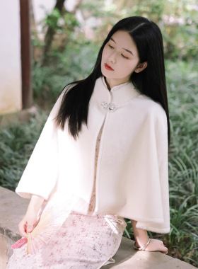 婚宴旗袍披肩斗篷女保暖外套