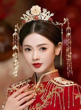新娘头饰古风汉服发冠发饰精致