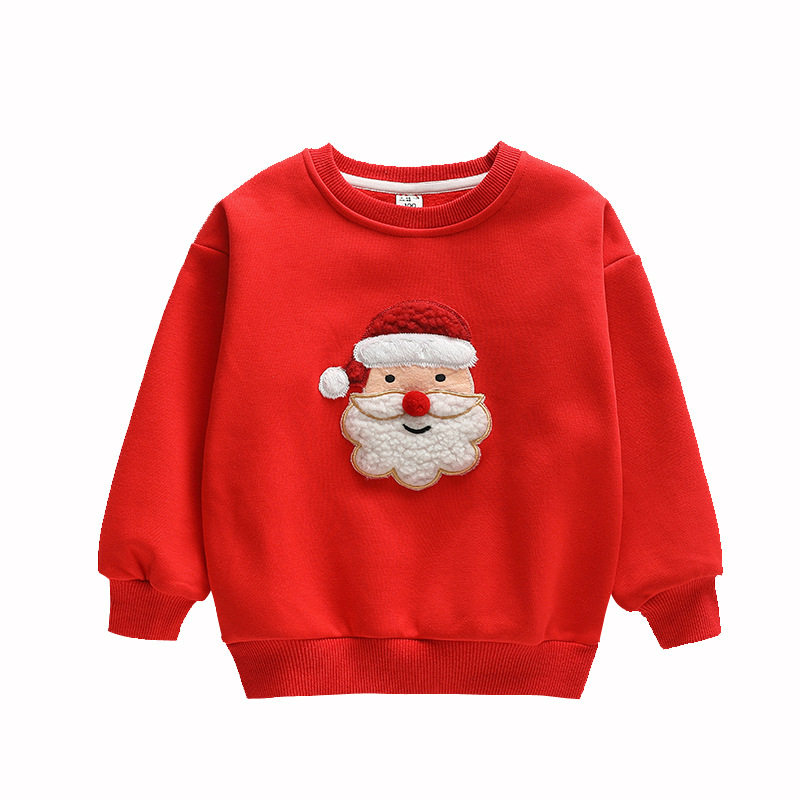 高端圣诞亲子装一家三口秋冬加绒加厚卫衣2025新款母子母女全家装,淘宝优惠券,粉丝福利购,淘宝优惠卷