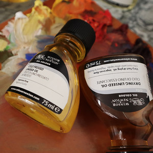 温莎牛顿winsornewton油画媒介剂调色油经典丽坤无味稀释剂洗笔液