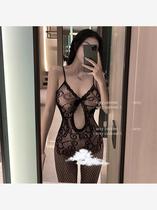 Miss Lovers Fun Sunny Lingerie Big Code Woman Fat MM Sexy Silk Stocking With Pants Integrated Net Fishing Socks Pure