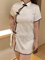 Miss Lady Sexy Private Sleepwear Big Code Ancient Wind Qipao Uniform Pure Desire Seductive Lingerie Business Advanced Spice Qq