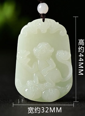 马羊龙蛇和田玉牌吊猪属相猴鸡号鼠牛虎兔生肖上项链文殊坠狗中新