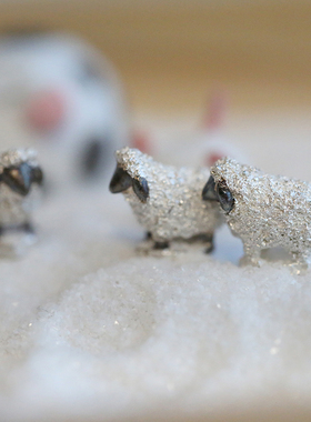 独家设计师款羊吊坠戒指