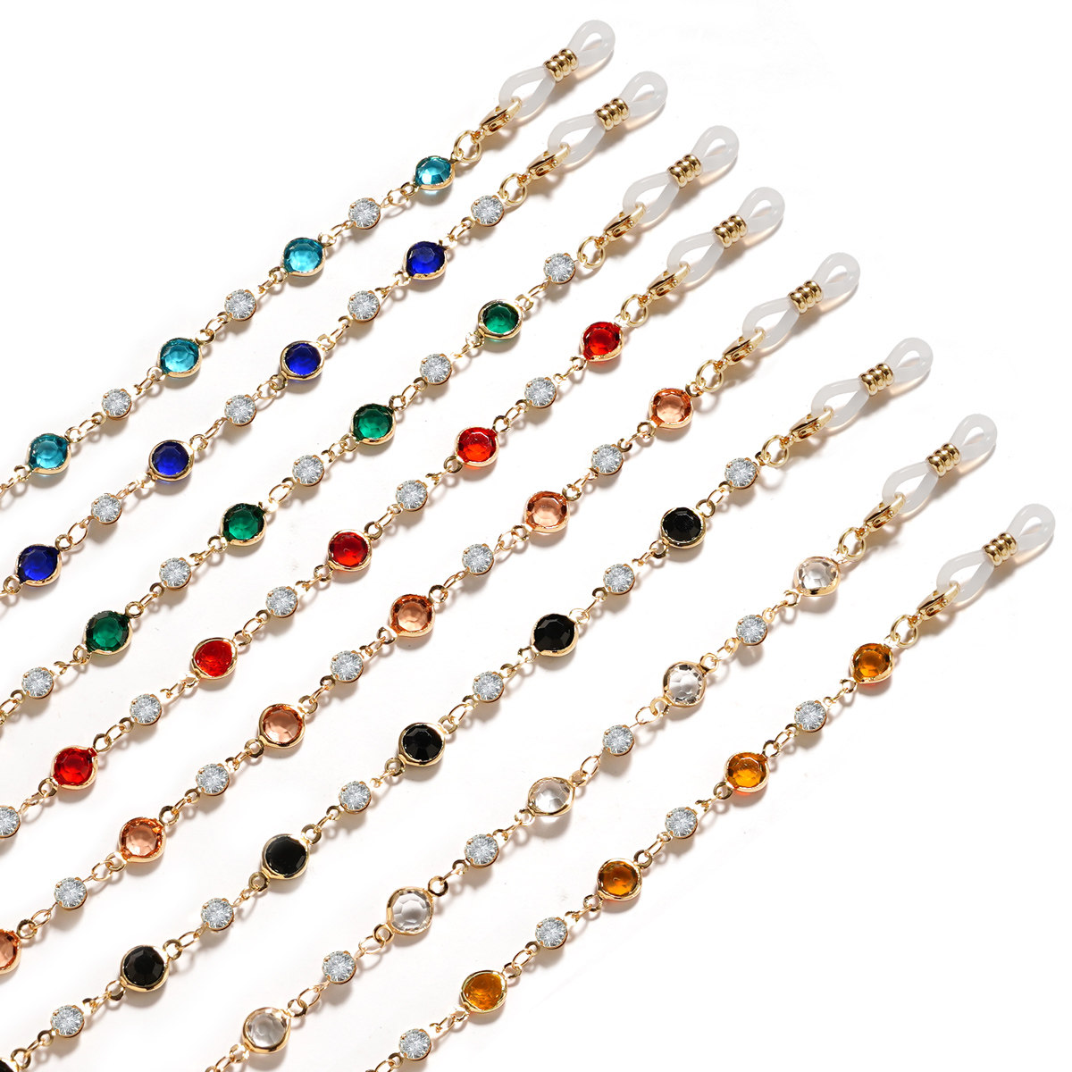 日韩款眼镜链锆石彩钻时尚潮款男女挂脖配饰太阳眼镜墨镜防丢链子,淘宝优惠券,粉丝福利购,淘宝优惠卷