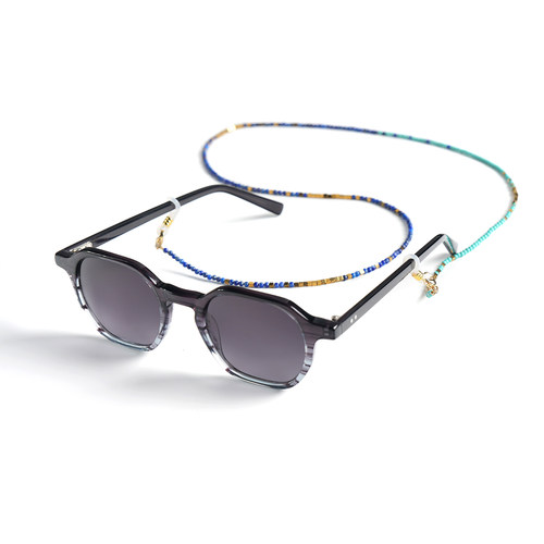 青金石绿松渐变波西米亚风眼镜链口罩耳机防丢简约个性挂脖绳 - 图2