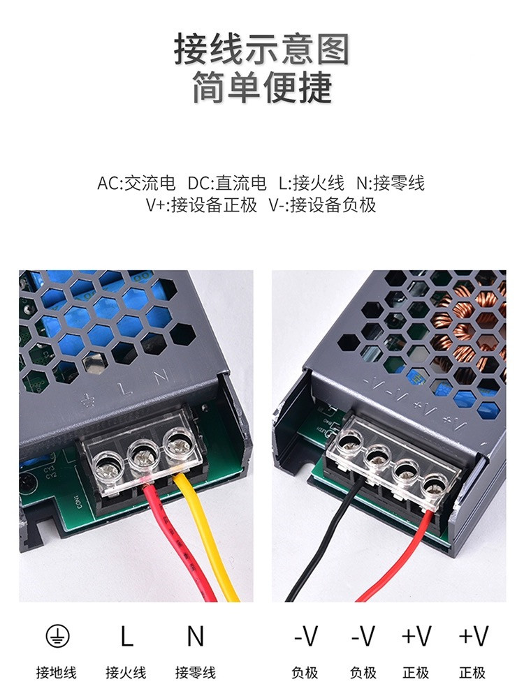 LED灯带变压器12V家装饰工装电源开关24V线条灯驱动稳压24V灯箱电 - 图0