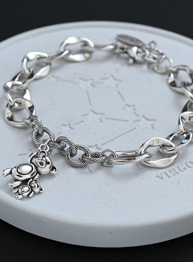 甜酷风小熊手链女时尚百搭冷淡风感个性泰迪熊学生闺蜜手饰品