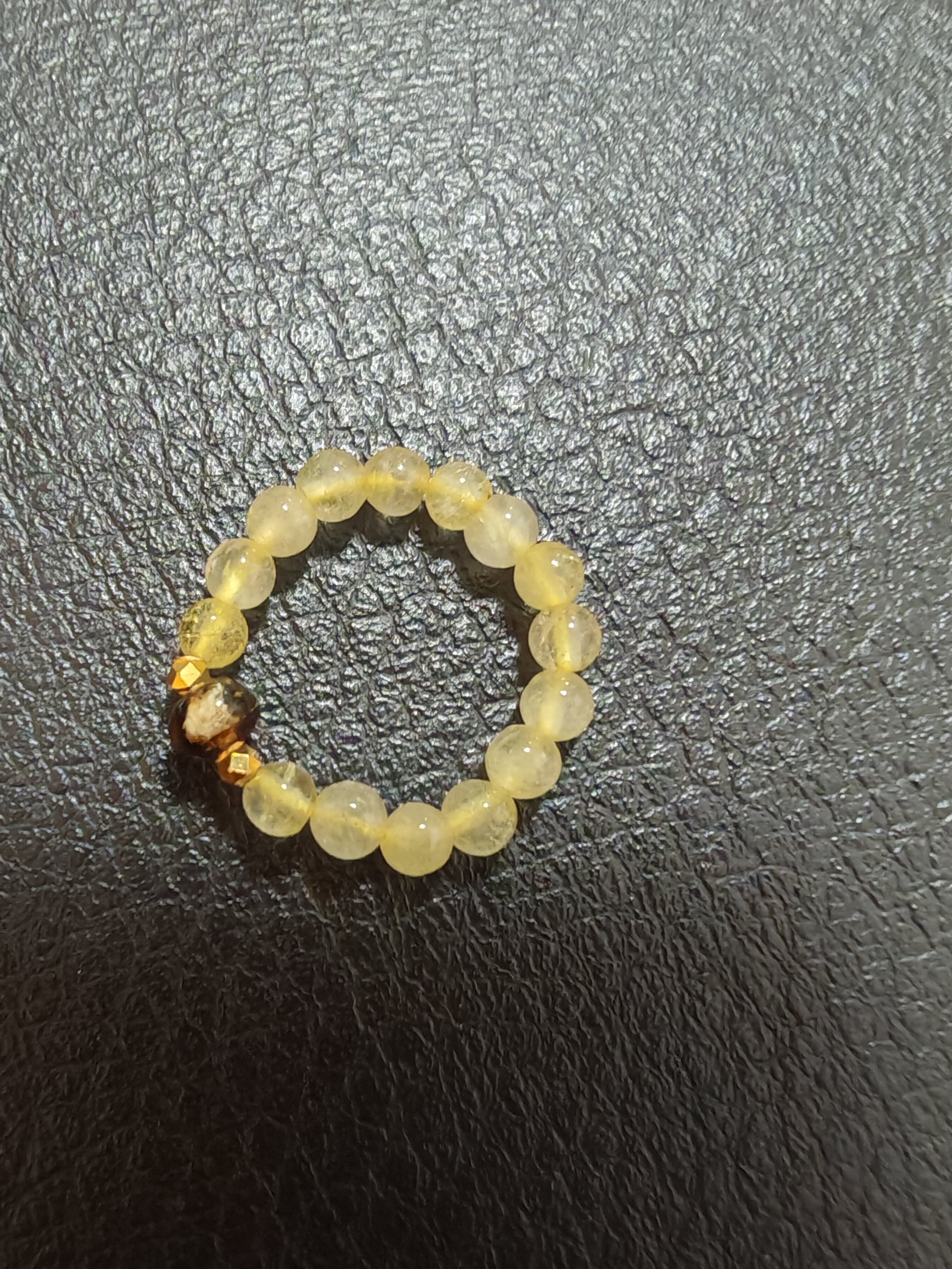 Natural beeswax ring