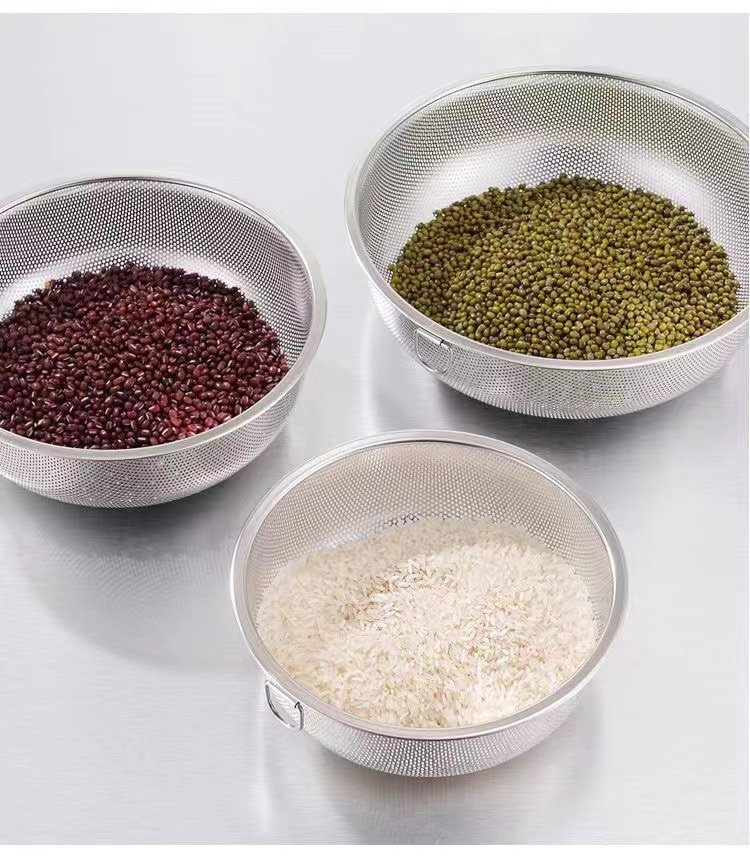 圆形不锈钢沥水篮淘米漏盆洗米筛洗菜盆子家用厨房漏水滤水篮子,淘宝优惠券,粉丝福利购,淘宝优惠卷