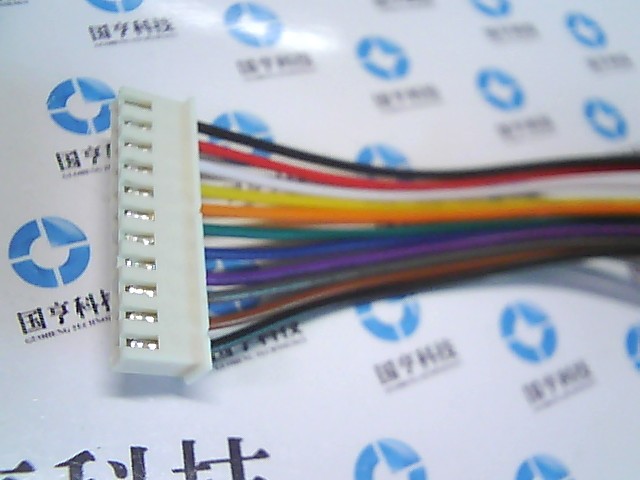 XH电子线 带单胶插头另一头镀锡 26# XH2.54-11P 间距2.54MM 20CM - 图0