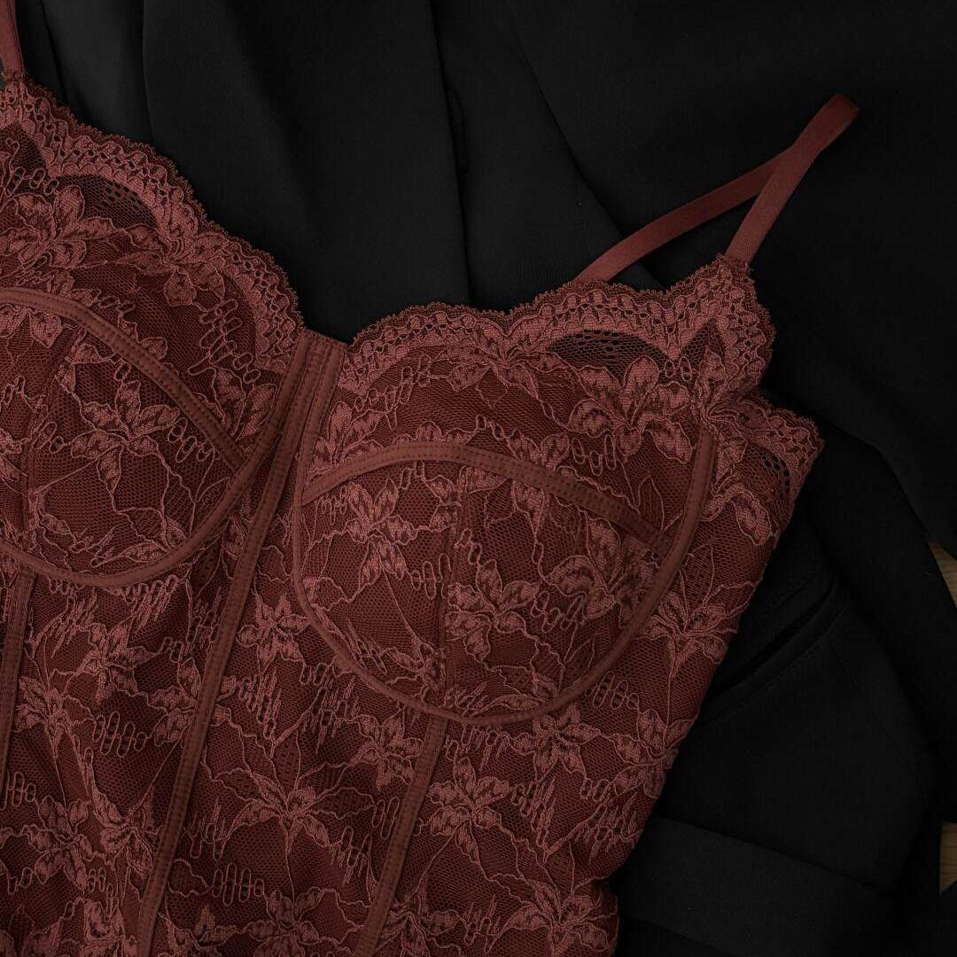 秋冬加绒蕾丝吊带背心女自带胸垫内搭可外穿鱼骨修身保暖打底上衣,淘宝优惠券,粉丝福利购,淘宝优惠卷