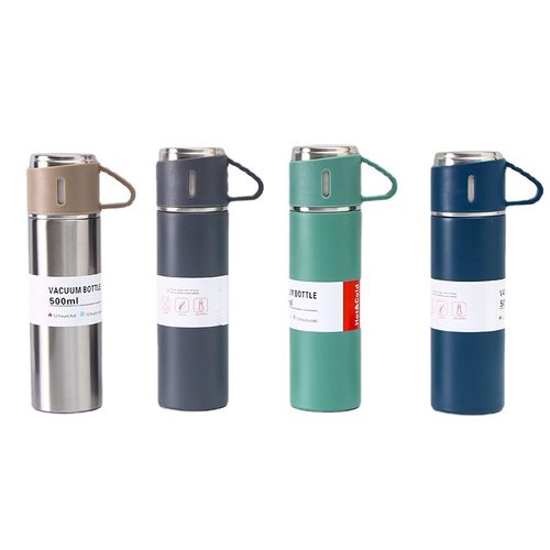 Hot Water Bottle500ML Stainless Steel Vacuum Flask Gift Set - 图3