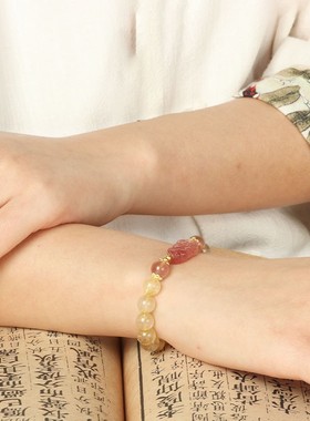 旺财女款转运随身水晶手串