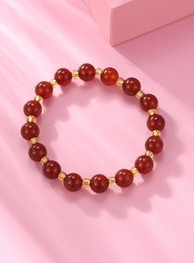 天然福气连连首饰九紫离火红玛瑙