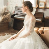 满庭芳 Свадьба 2023 Новый стиль [Mengyu] Мори беременная невеста должна выходить из легкого свадебного платья, маленькая весна